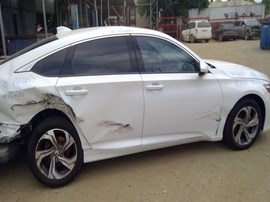 2018 HONDA ACCORD, WHITE, 1.5L TURBO, AT,  A26270